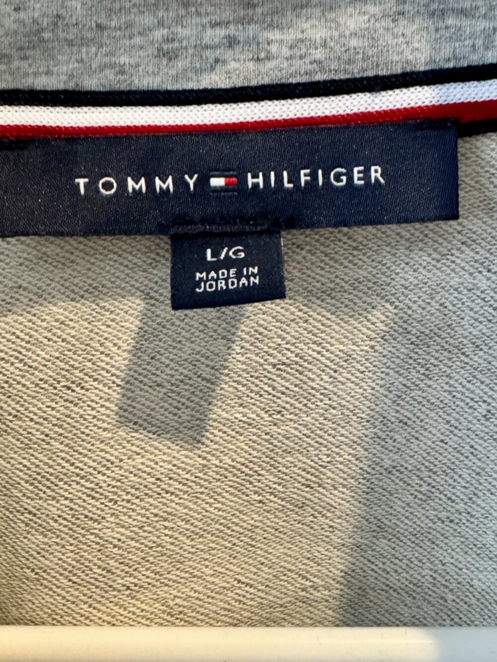 Tommy Hilfiger Women's Knit Military Band Jacket in a heather grey finish - Picture 2 of 4